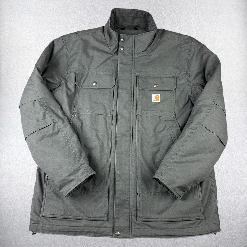 Carhartt Full Swing Steel Jacket Mens XL Gray 104468 Thinsulate Insulated 3M